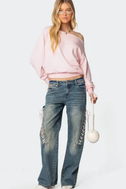 Off Shoulder Oversized Sweater