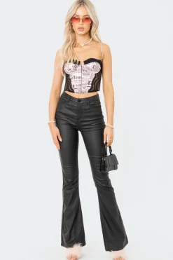 Off The Press Corset Top