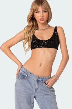Oolala Sequin Bra Top