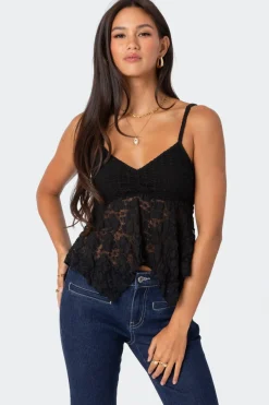Orchid Sheer Lace Top