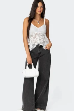 Orchid Sheer Lace Top