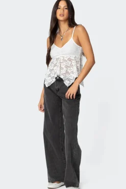 Orchid Sheer Lace Top