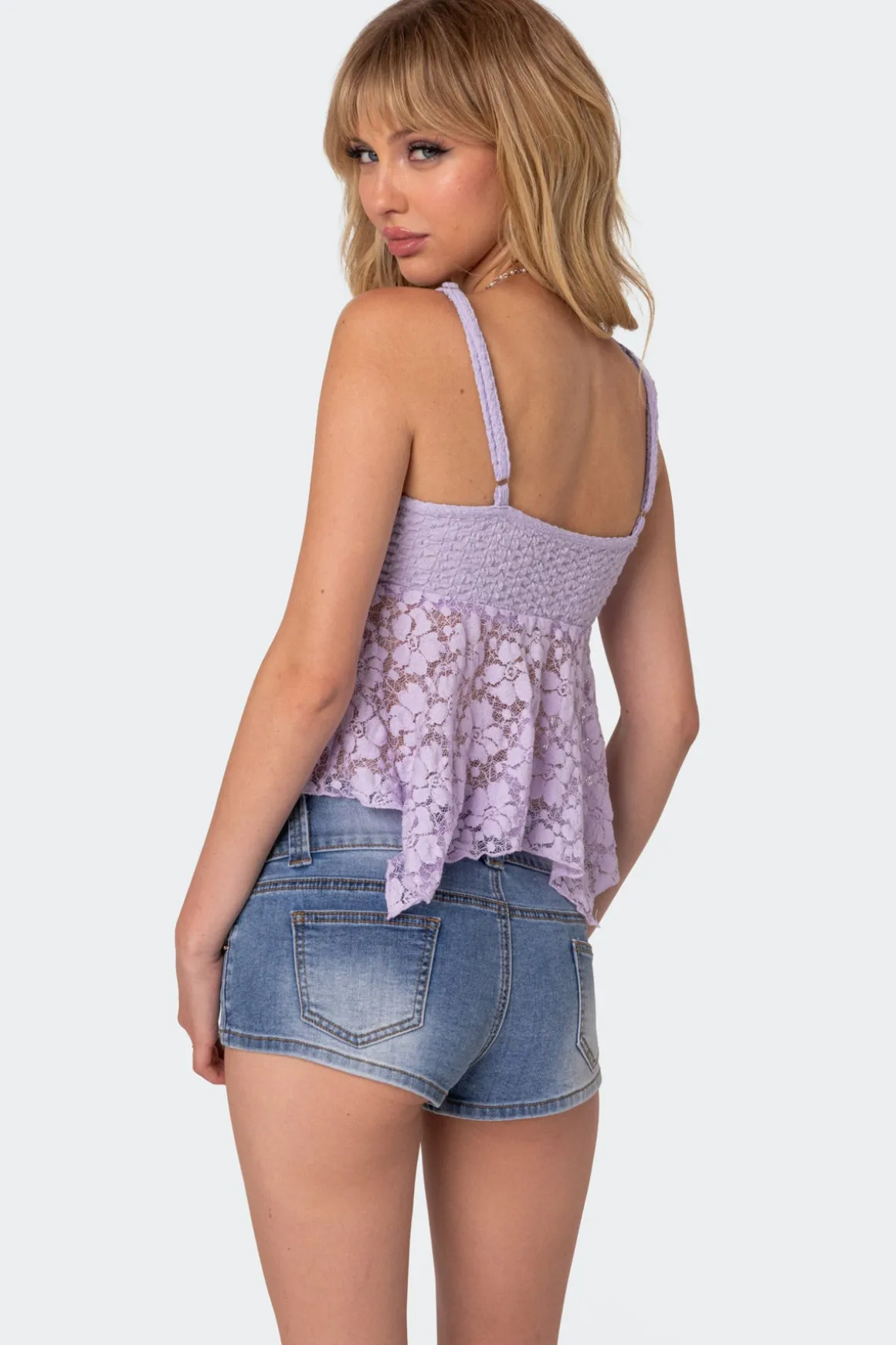 Orchid Sheer Lace Top