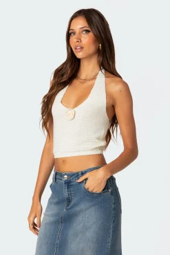 Orla Rose Pin Knit Top