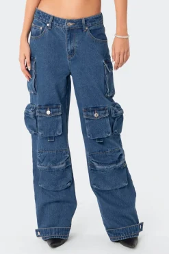 Oversized Boyfriend Cargo Jeans