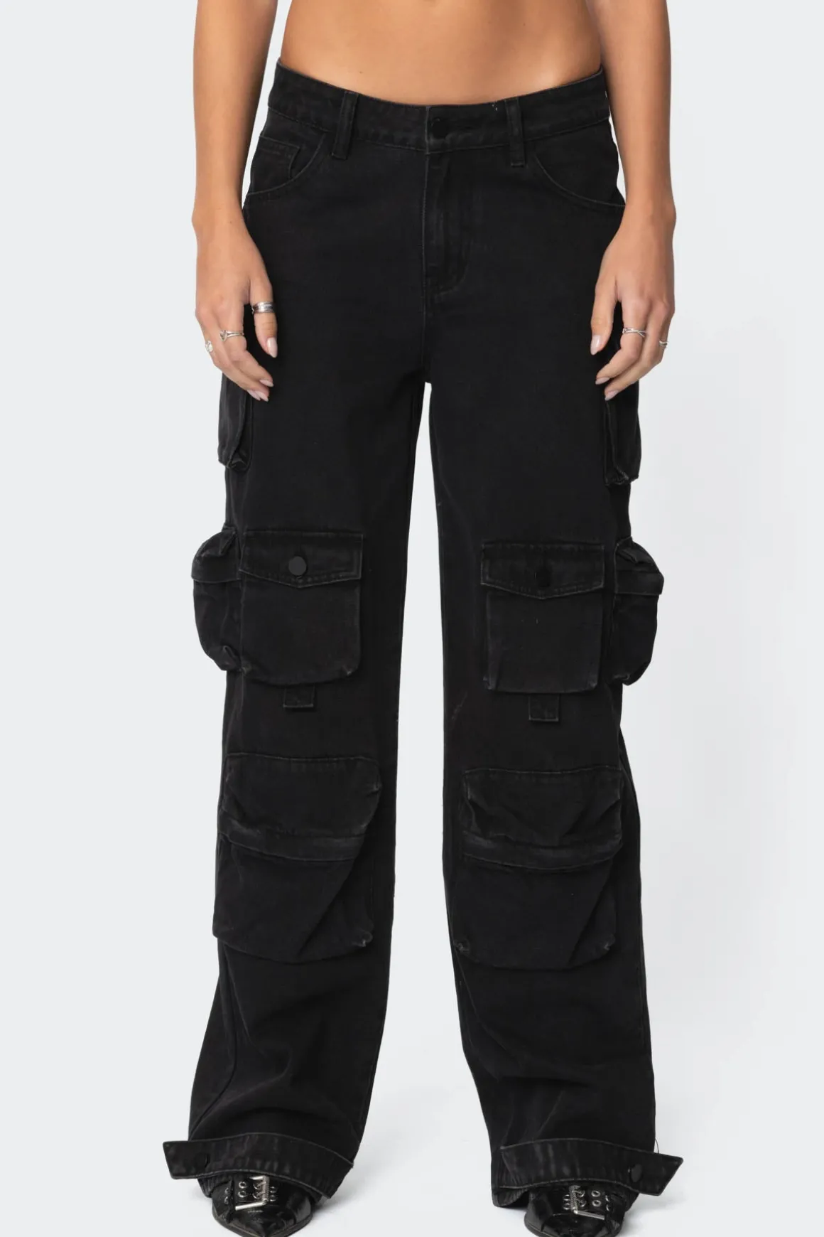 Oversized Boyfriend Cargo Jeans