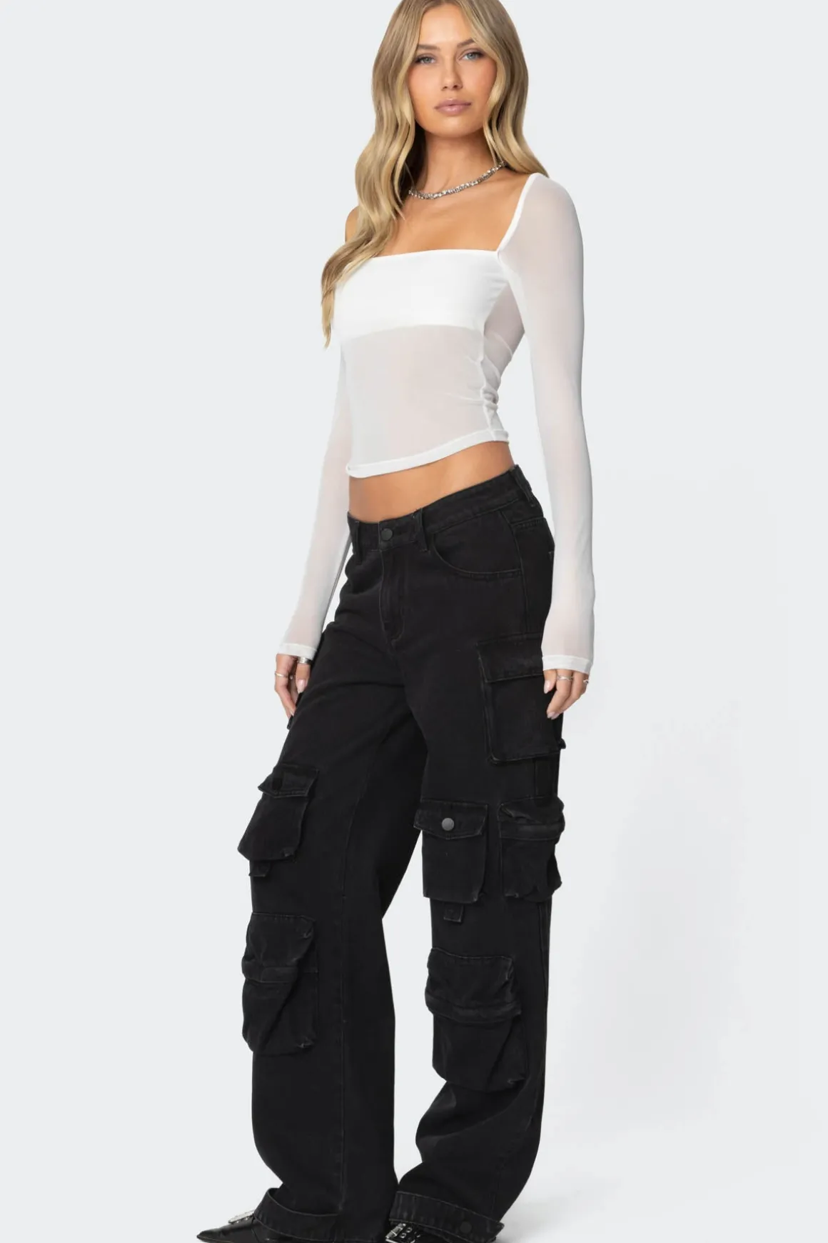 Oversized Boyfriend Cargo Jeans