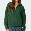 Oversized Quarter Zip Sweatshirt