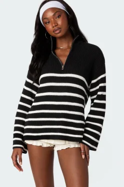 Oversized Quarter Zip Sweater