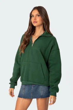 Oversized Quarter Zip Sweatshirt
