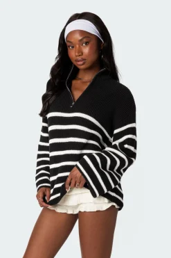 Oversized Quarter Zip Sweater