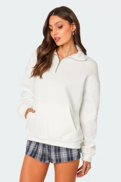 Oversized Quarter Zip Sweatshirt