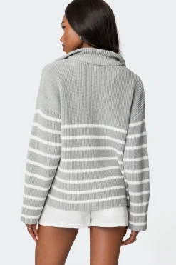 Oversized Quarter Zip Sweater