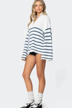 Oversized Quarter Zip Sweater