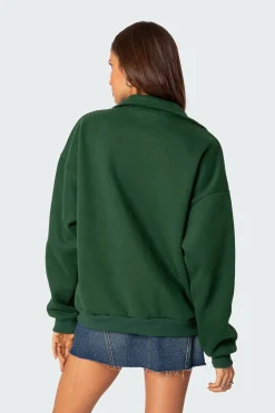 Oversized Quarter Zip Sweatshirt