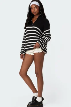 Oversized Quarter Zip Sweater