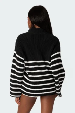 Oversized Quarter Zip Sweater