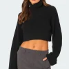 Oversized Turtle Neck Cropped Sweater