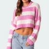Ozzy Cropped Knitted Sweater
