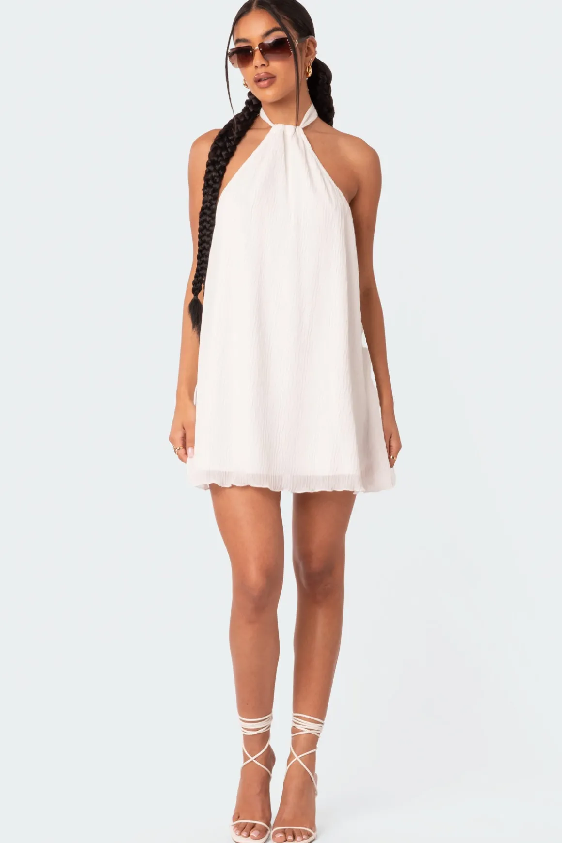 Palma Open Back Halter Mini Dress