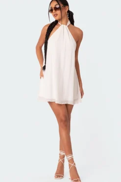 Palma Open Back Halter Mini Dress