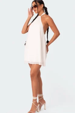 Palma Open Back Halter Mini Dress