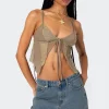 Patchwork Lacey Mesh Top