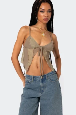 Patchwork Lacey Mesh Top