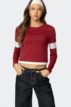 Paula Layered Long Sleeve T Shirt
