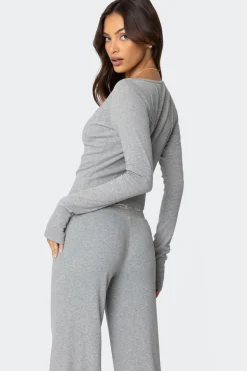 Peekaboo Lace Long Sleeve Top
