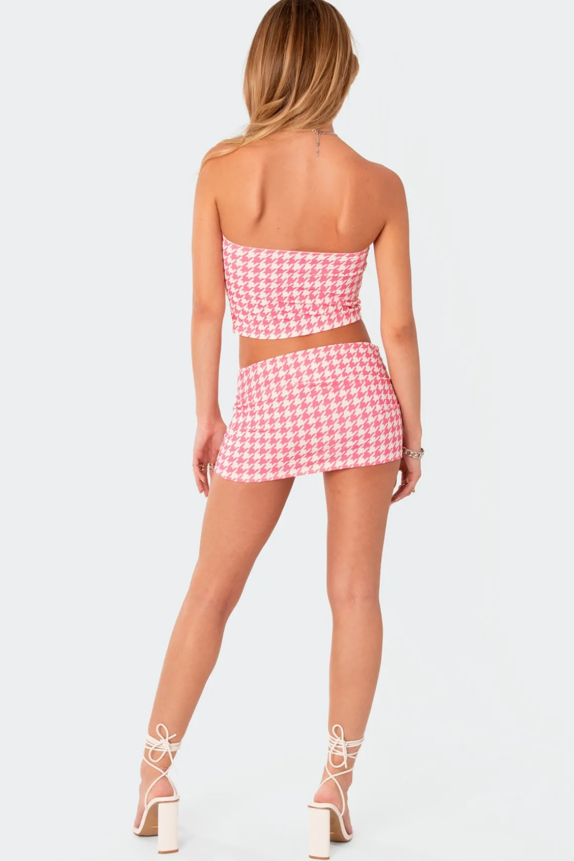 Pepita Low Rise Mini Skirt