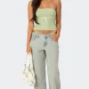 Petite Magda Low Rise Acid Wash Jeans