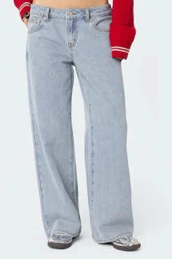 Petite Raelynn Washed Low Rise Jeans