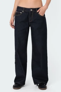 Petite Raelynn Washed Low Rise Jeans