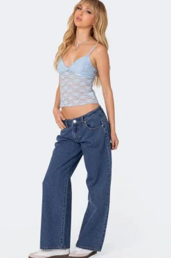Petite Raelynn Washed Low Rise Jeans