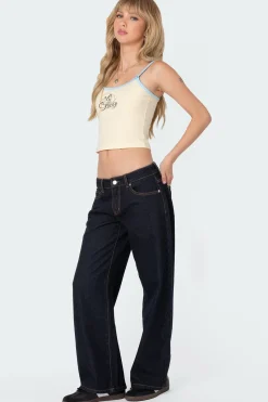 Petite Raelynn Washed Low Rise Jeans