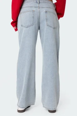 Petite Raelynn Washed Low Rise Jeans