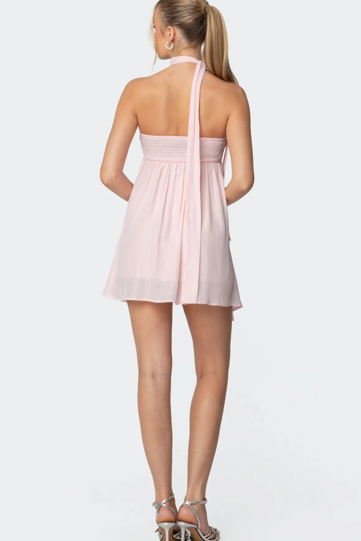 Pheona Strapless Scarf Mini Dress