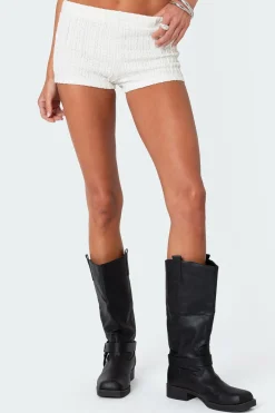 Phoebe Textured Knit Shorts