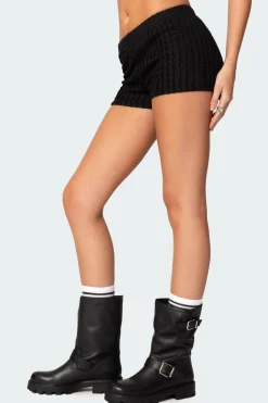 Phoebe Textured Knit Shorts