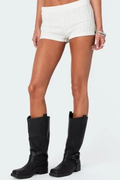 Phoebe Textured Knit Shorts