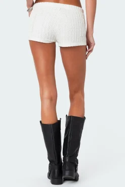 Phoebe Textured Knit Shorts