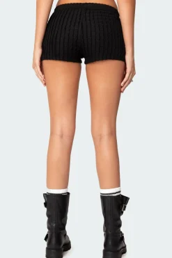 Phoebe Textured Knit Shorts