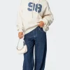 Pinstripe Low Rise Jeans