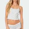 Playtime Printed Pointelle Tank Top