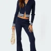 Pluto Ribbed Flared Pants