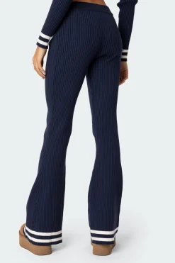 Pluto Ribbed Flared Pants