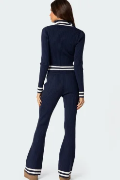 Pluto Ribbed Flared Pants