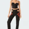 Pocketless Flame Jeans