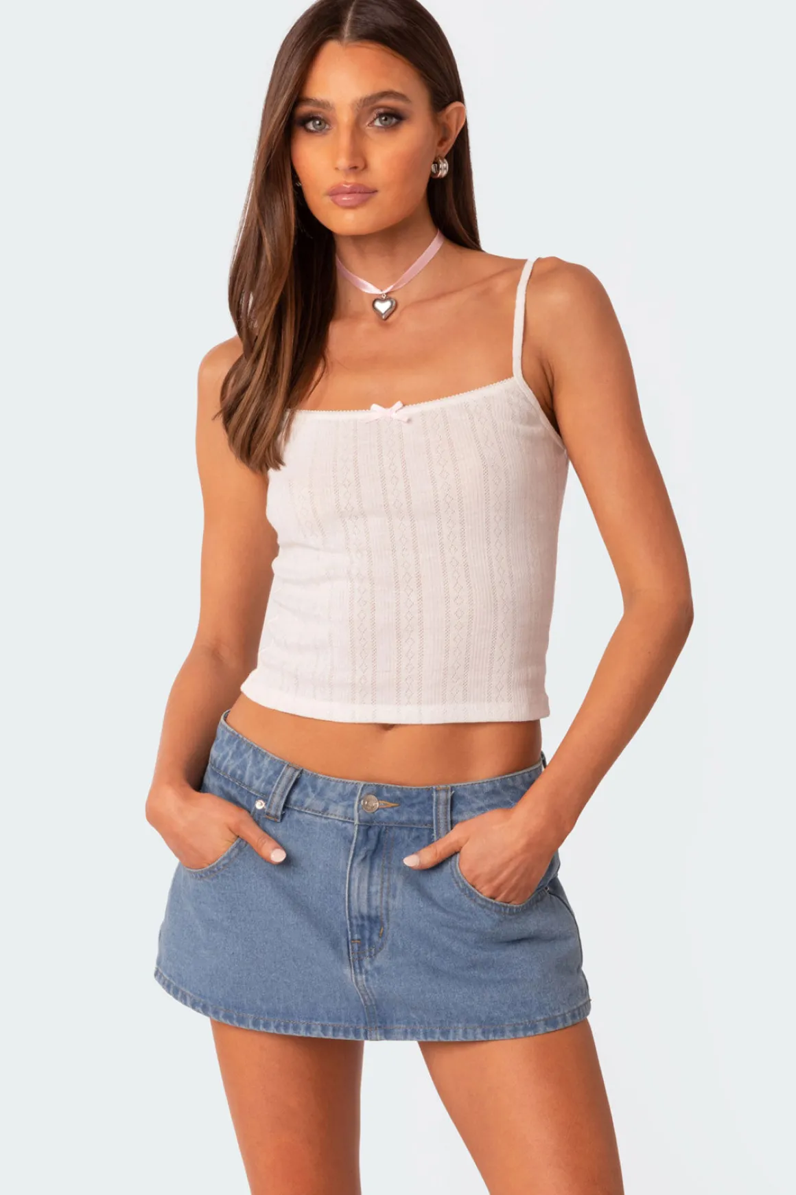 Pointelle Tank Top
